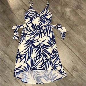 Hi low patterned dress